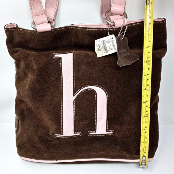 Jam by Jana Feifer Initial Suede Leather Tote Bag NWT - Picture 6 of 12